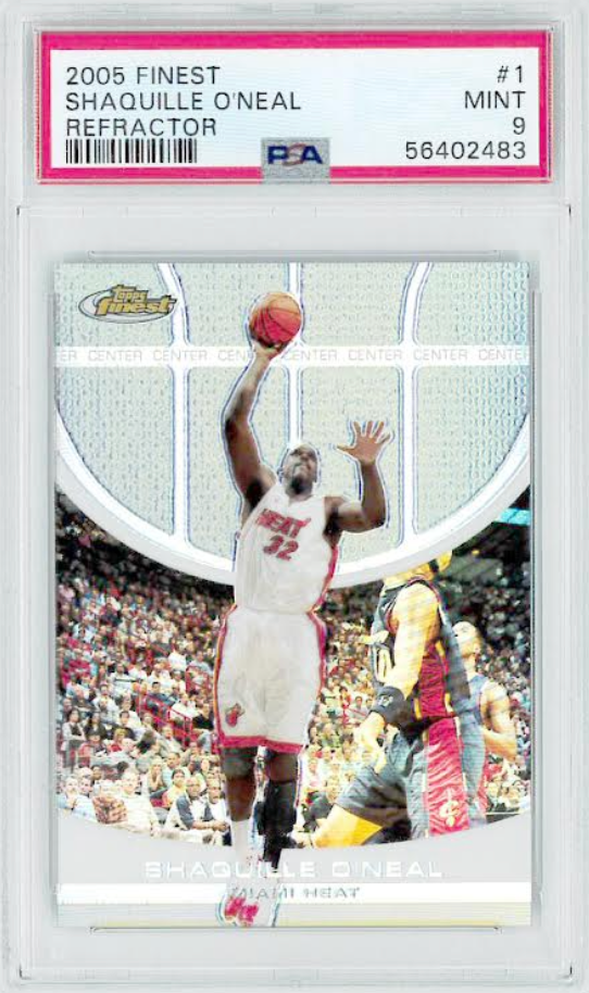 2005 Finest Refractor #1 Shaquille O’Neal PSA MINT 9