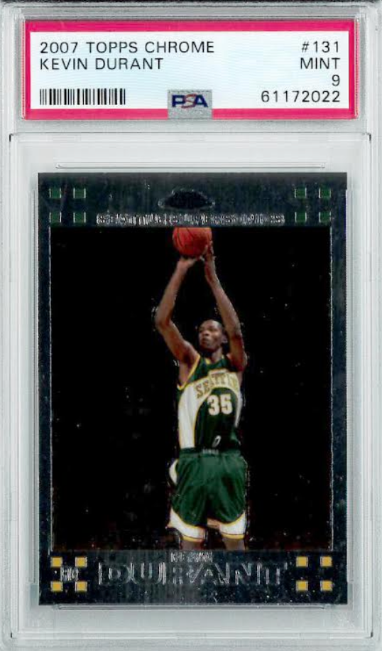 2007 Topps Chrome #131 Kevin Durant PSA 9