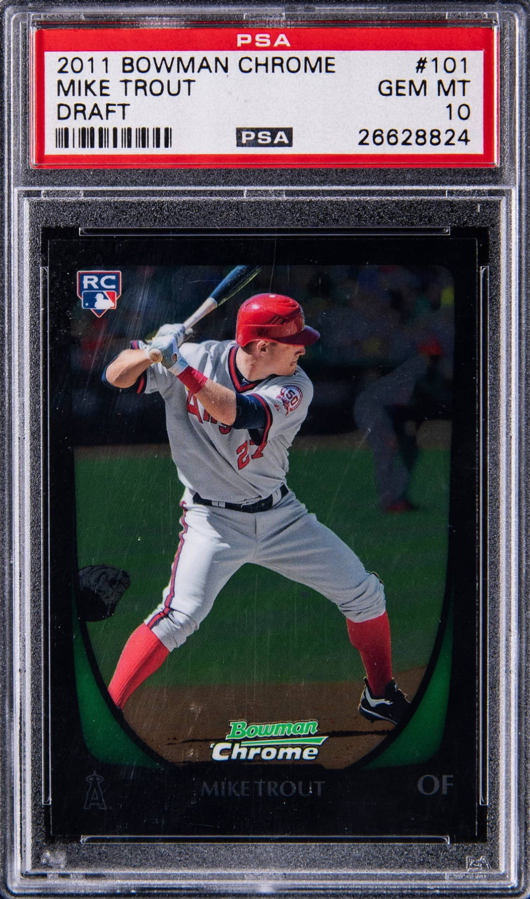2011 Bowman Chrome Draft #101 Mike Trout ROOKIE PSA GEM MINT 10