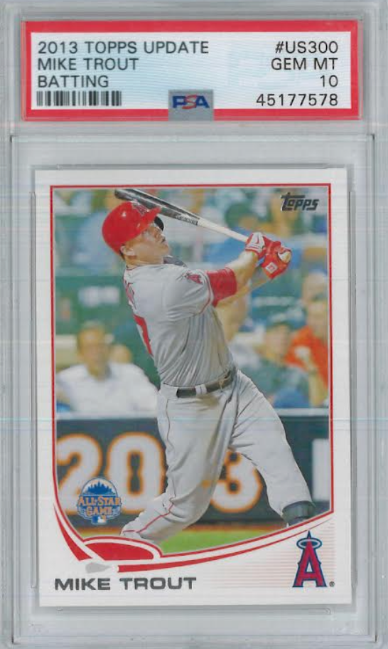 2013 Topps Update #US300 Mike Trout PSA GEM MINT 10