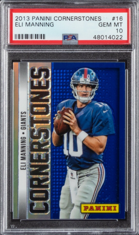 2013 Panini Cornerstones #16 Eli Manning PSA GEM MINT 10