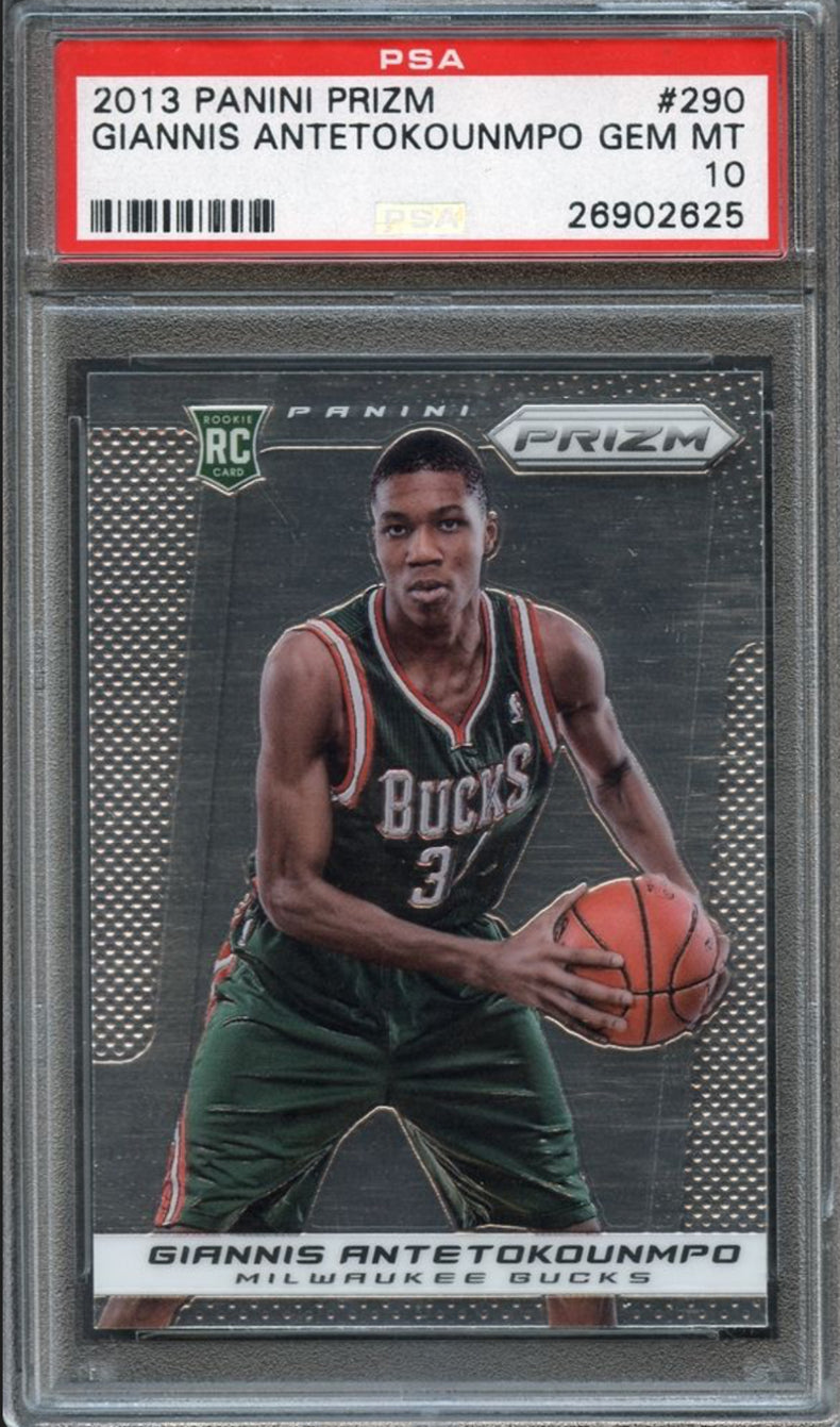 2013 Panini Prizm #290 Giannis Antetokounmpo PSA 10