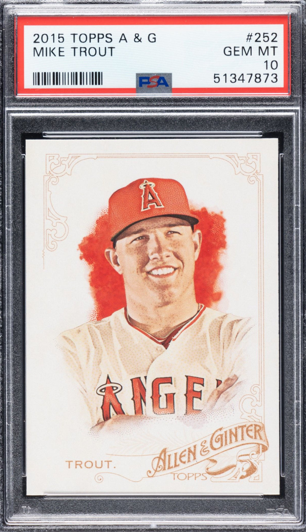 2015 Topps A & G #252 Mike Trout PSA GEM MINT 10