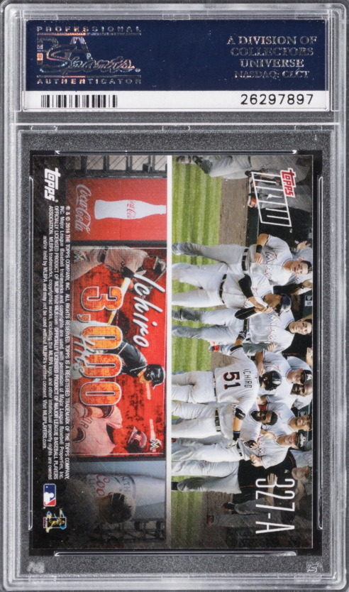 2016 Topps Update Rainbow Foil #US260 Ichiro PSA GEM MINT 10
