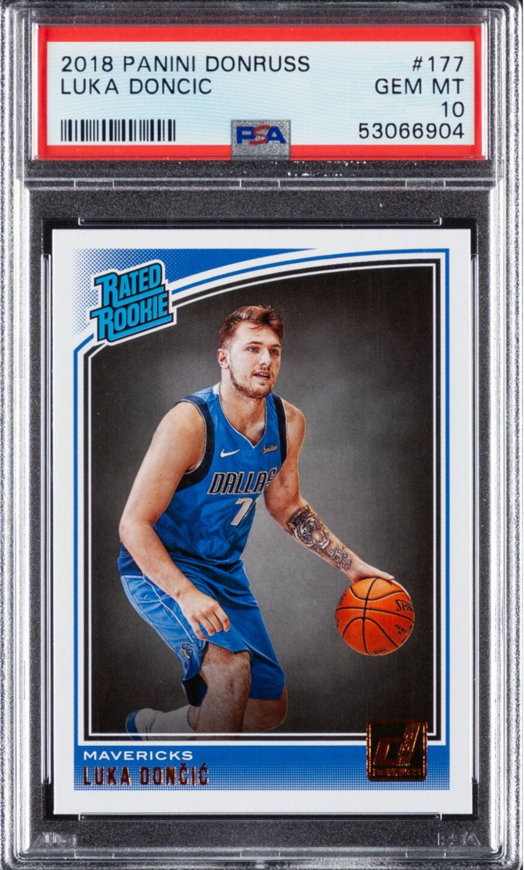 2018 Panini Donruss #177 Luka Doncic ROOKIE PSA GEM MINT 10