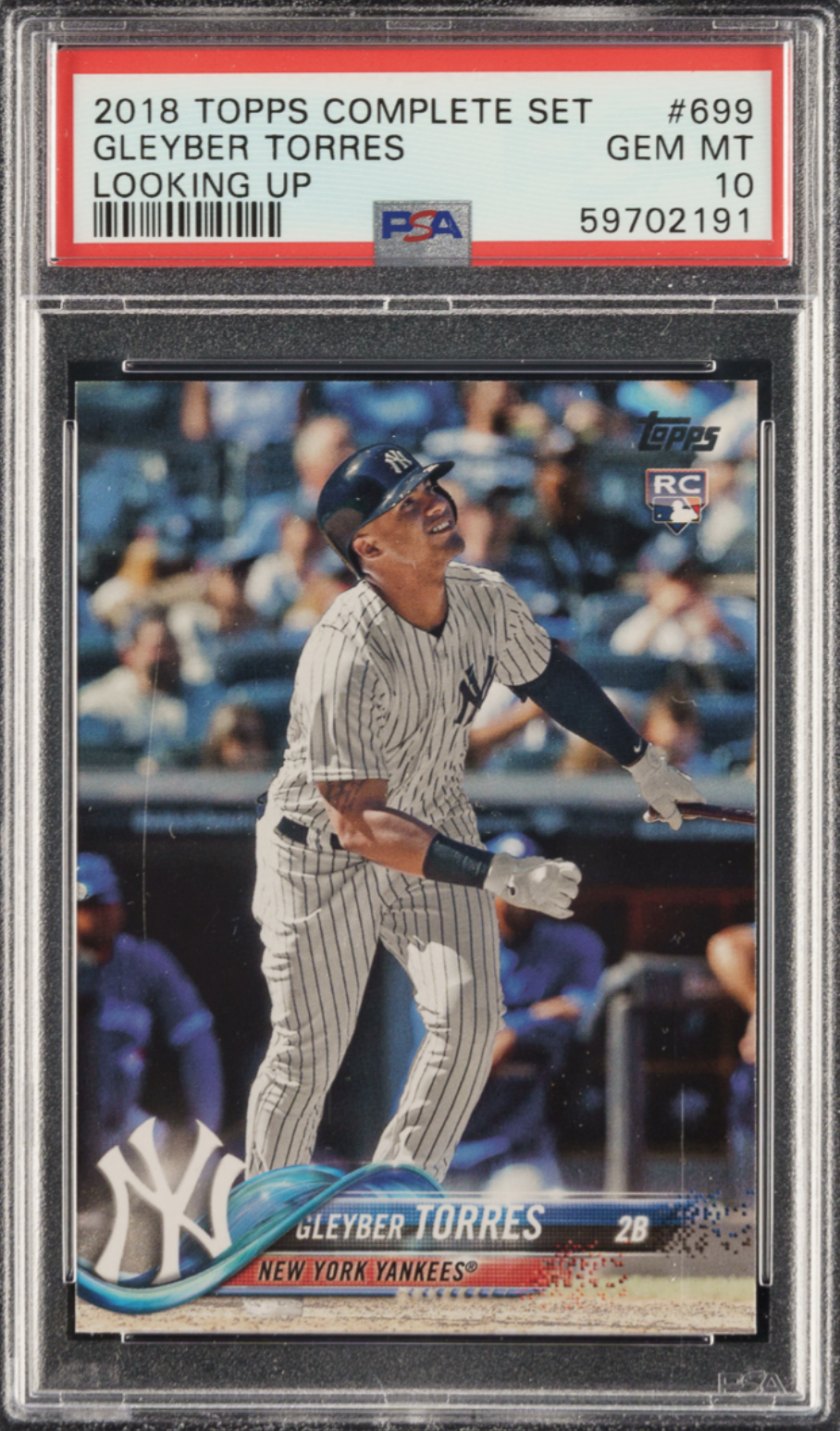 2018 Topps Update #699 Gleyber Torres Looking Up PSA GEM MINT 10