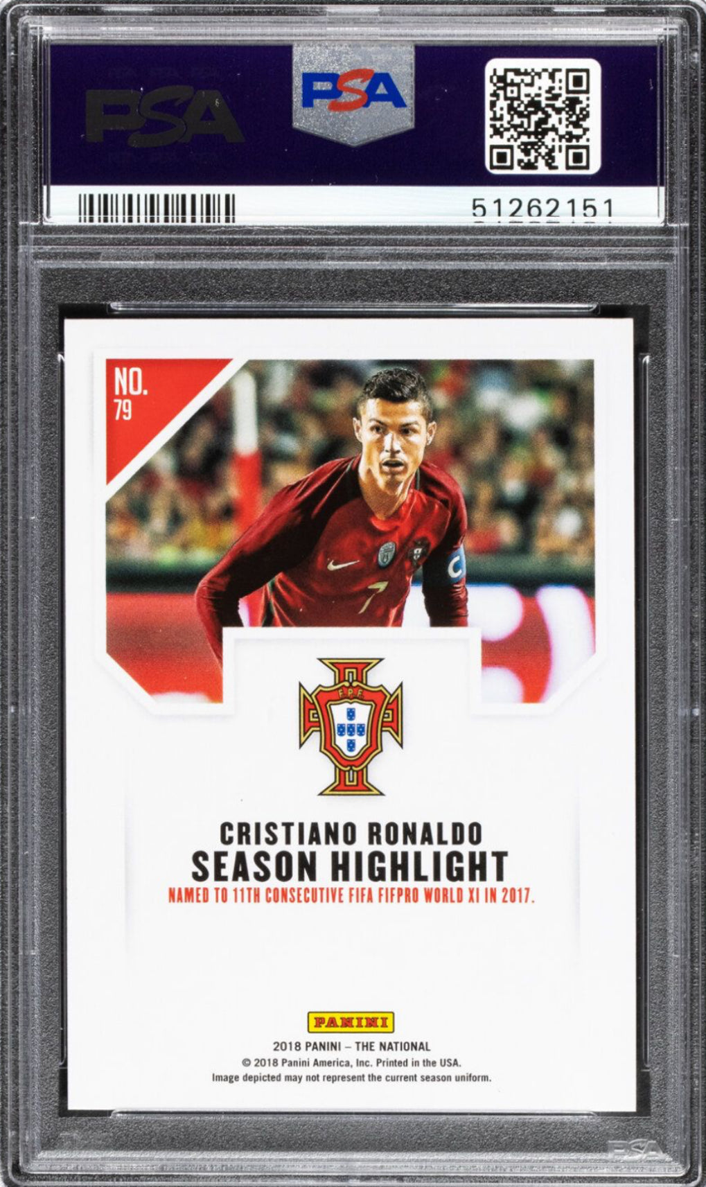 2018 Panini Nat’l Conv. Escher Squares #79 Cristiano Ronaldo PSA GEM MINT 10