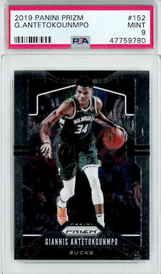 2019 Panini Prizm #152 Giannis Antetokounmpo PSA MINT 9