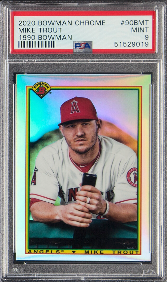 2020 Bowman Chrome #90BMT Mike Trout PSA GEM MINT 10