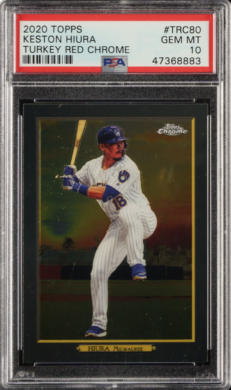 2020 Topps Turkey Red Chrome #TRC80 Keston Hiura PSA GEM MINT 10