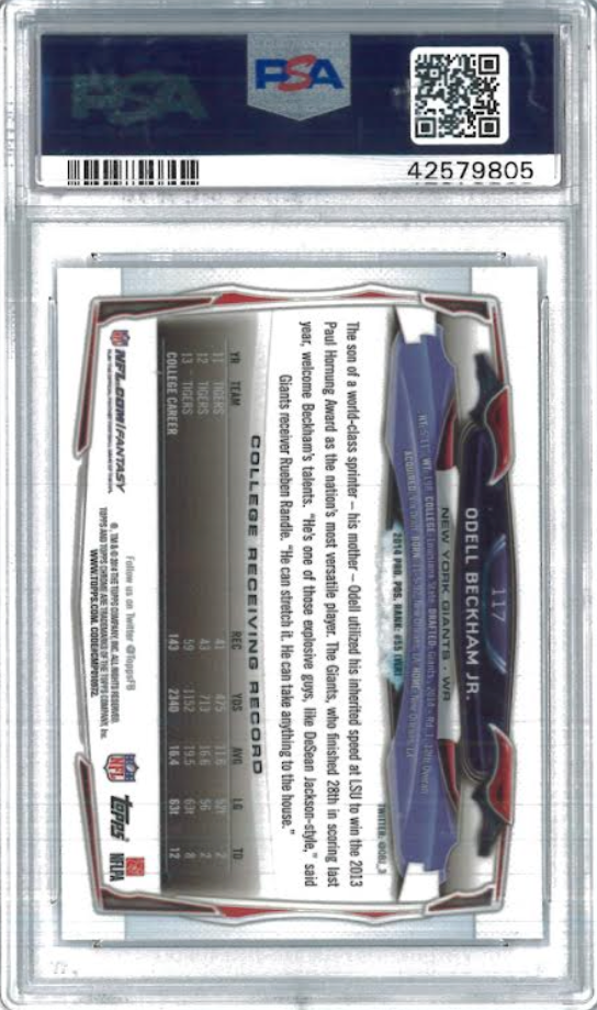 2014 Topps Chrome Facing Forward #117 Odell Beckham Jr. PSA 10