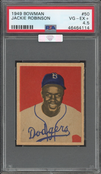1949 Bowman #50 Jackie Robinson PSA VG-EX+ 4.5