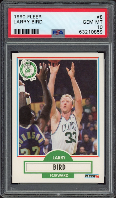 1990 Fleer #8 Larry Bird PSA GEM MINT 10
