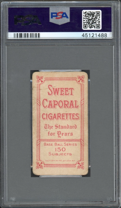 1909-11 T206 Sweet Caporal 150/30 Ty Cobb Bat On Shoulder PSA GOOD+ 2.5