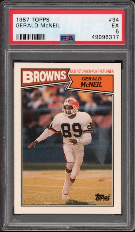 PSA Mid-Grade 1980s Topps Cleveland Browns Duo