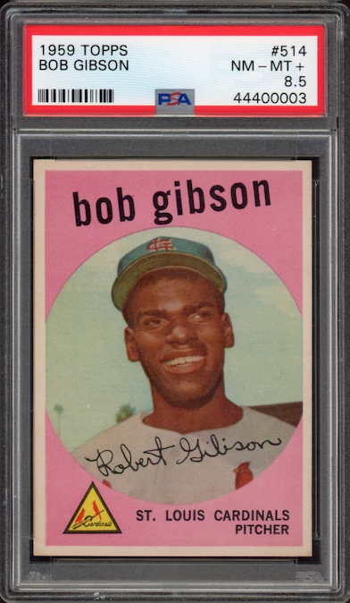 1959 Topps #514 Bob Gibson ROOKIE PSA NM-MT+ 8.5