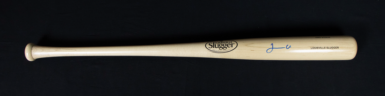 Joendry Vargas Signed Bat (Dodgers Top 10 Prospect) - Beckett Authenticated