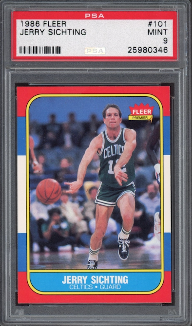 1986 Fleer #101 Jerry Sichting PSA 9