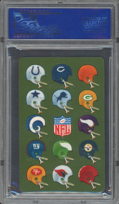 1963 Stancraft Plying. Crds Jim Brown 10 of Hearts PSA 9