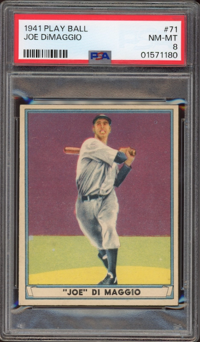 1941 Play Ball #71 Joe DiMaggio PSA NM-MT 8