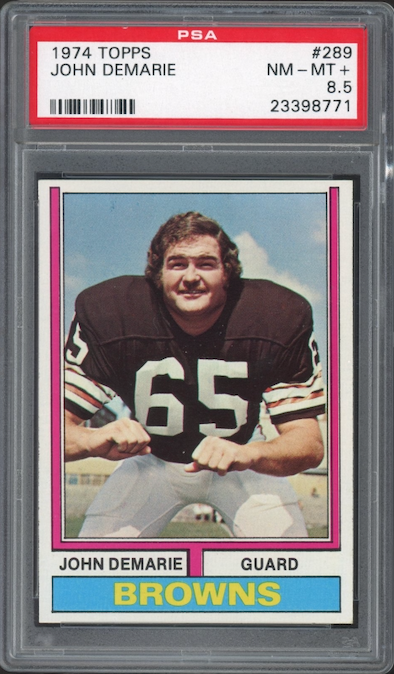 1974 Topps #289 John Demarie PSA 8.5