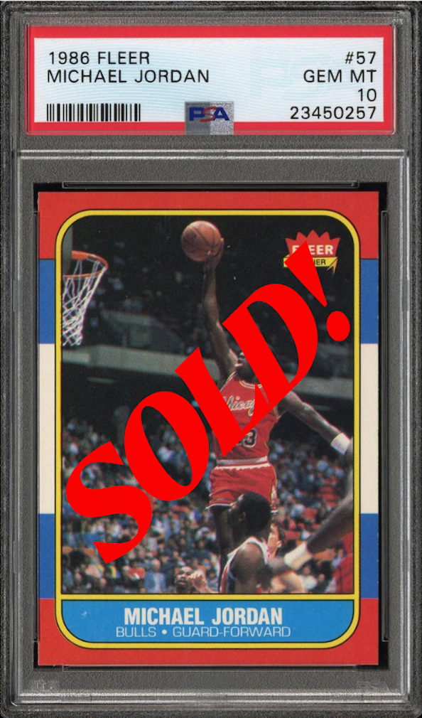 1986 Fleer #57 Michael Jordan PSA GEM MINT 10