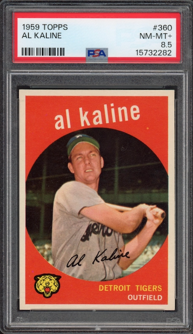 1959 Topps #360 Al Kaline PSA NM-MT+ 8.5