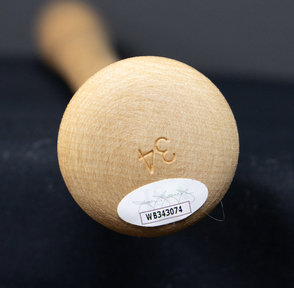 Kyle Manzardo Signed Louisville Slugger Bat (Cleveland Guardians) - JSA Authenticated