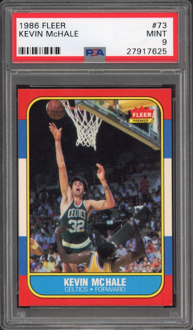 1986 Fleer #73 Kevin McHale PSA 9