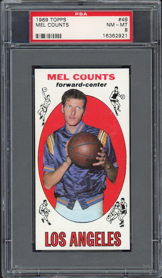 1969 Topps #49 Mel Counts PSA 8