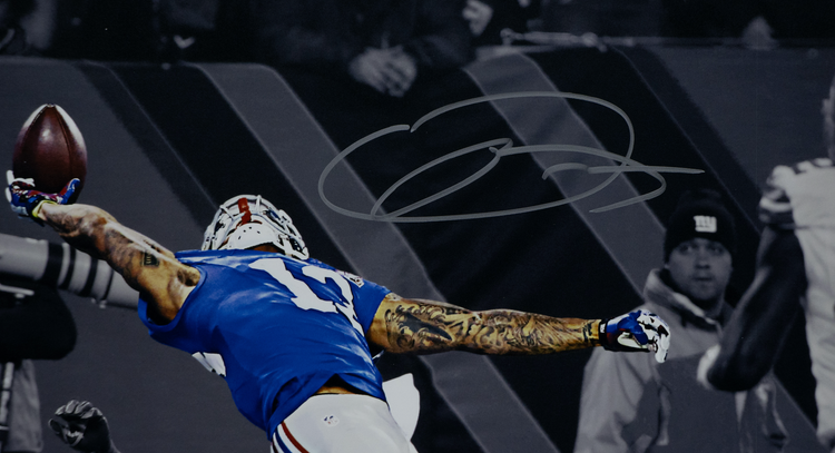 Odell Beckham Jr. Signed Action Shot Phone - JSA Authenticated