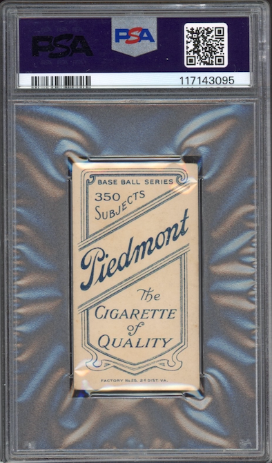 1909-11 T206 Piedmont 350 Ossee Schreck Schreckengost PSA VG+ 3.5