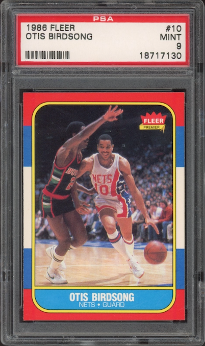 1986 Fleer #10 Otis Birdsong PSA 9