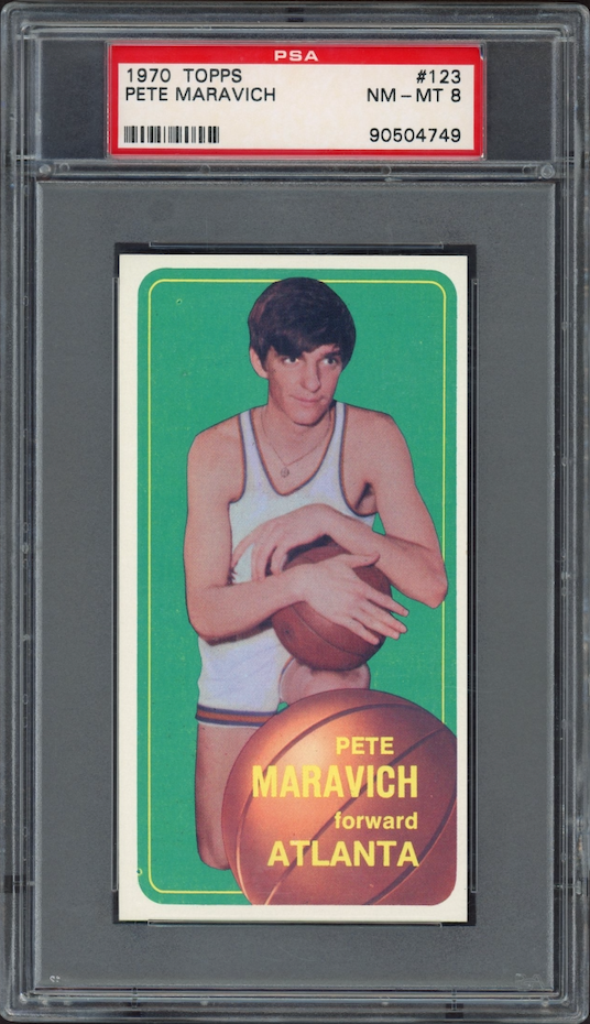 1970 Topps #123 Pete Maravich PSA 8