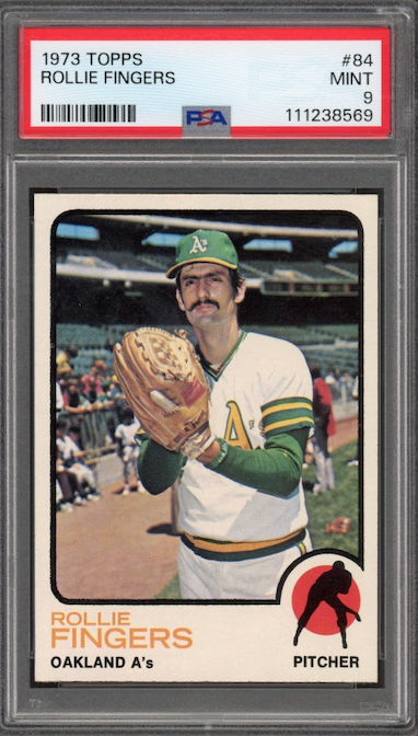 1973 Topps #84 Rollie Fingers PSA MINT 9