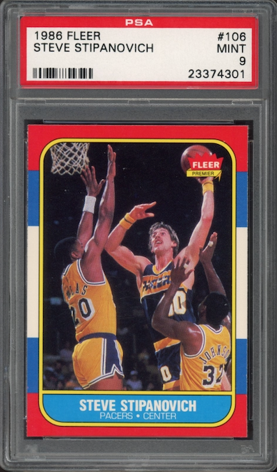 1986 Fleer #106 Steve Stipanovich PSA 9