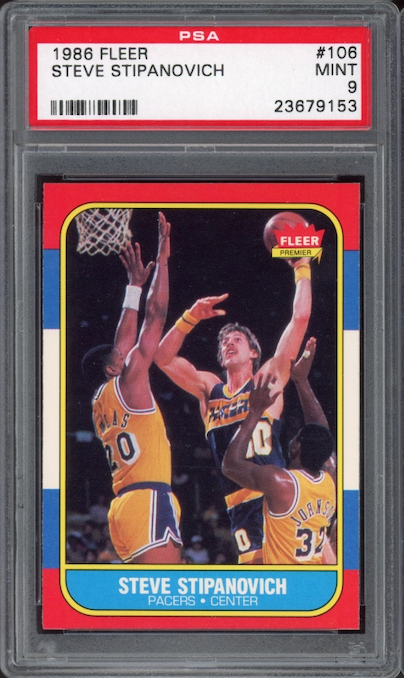 1986 Fleer #106 Steve Stipanovich PSA 9