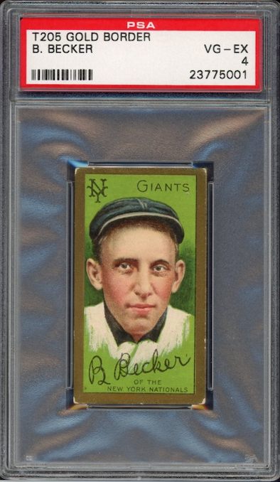 T205 Gold Boarder B. Becker PSA VG-EX 4