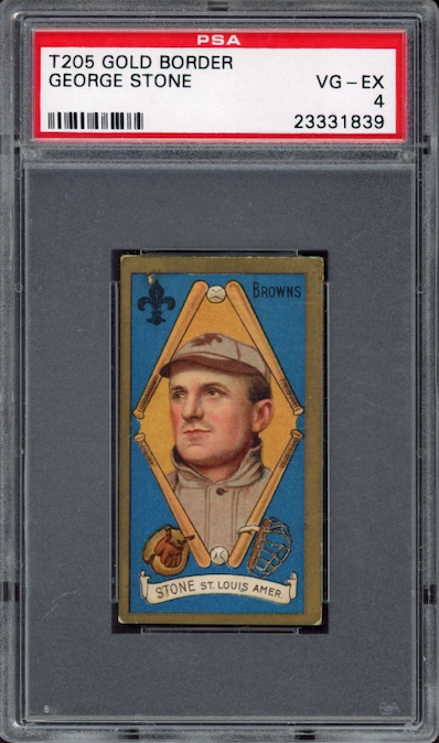 T205 Gold Boarder George Stone PSA VG-EX 4