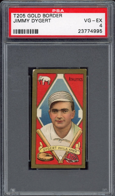 T205 Gold Boarder Jimmy Dygert PSA VG-EX 4