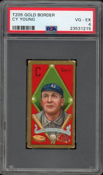 T205 Gold Border Cy Young PSA VG-EX 4