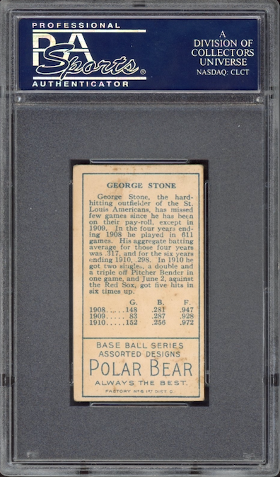 T205 Gold Boarder George Stone PSA VG-EX 4