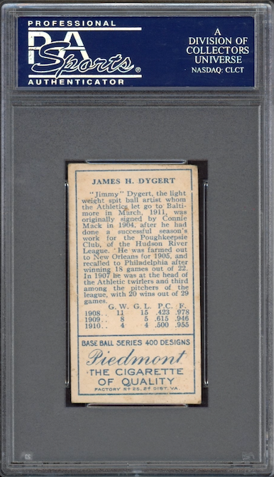 T205 Gold Boarder Jimmy Dygert PSA VG-EX 4