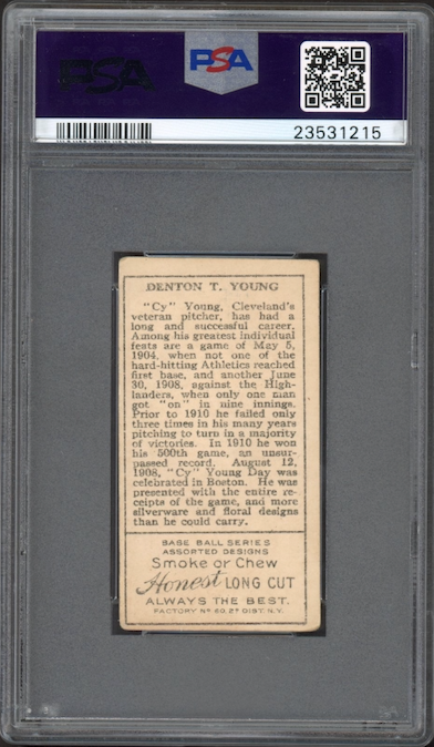 T205 Gold Border Cy Young PSA VG-EX 4