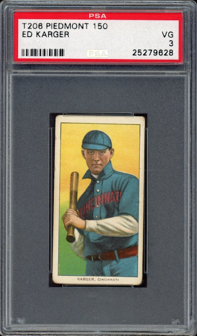 1909-11 T206 Piedmont 150 Ed Karger PSA VG 3