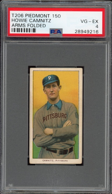 1909-11 T206 Piedmont 150 Howie Camnitz - Arms Folded PSA VG-EX 4
