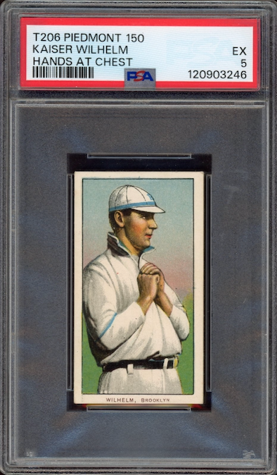 1909-11 T206 Piedmont 150 Kaiser Wilhelm Hands At Chest PSA EX 5
