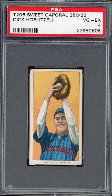1909-11 T206 Sweet Caporal 350/25 Dick Hoblitzell PSA VG-EX 4