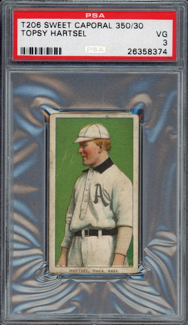 1909-11 T206 Sweet Caporal 350/30 Topsy Hartsel PSA VG 3
