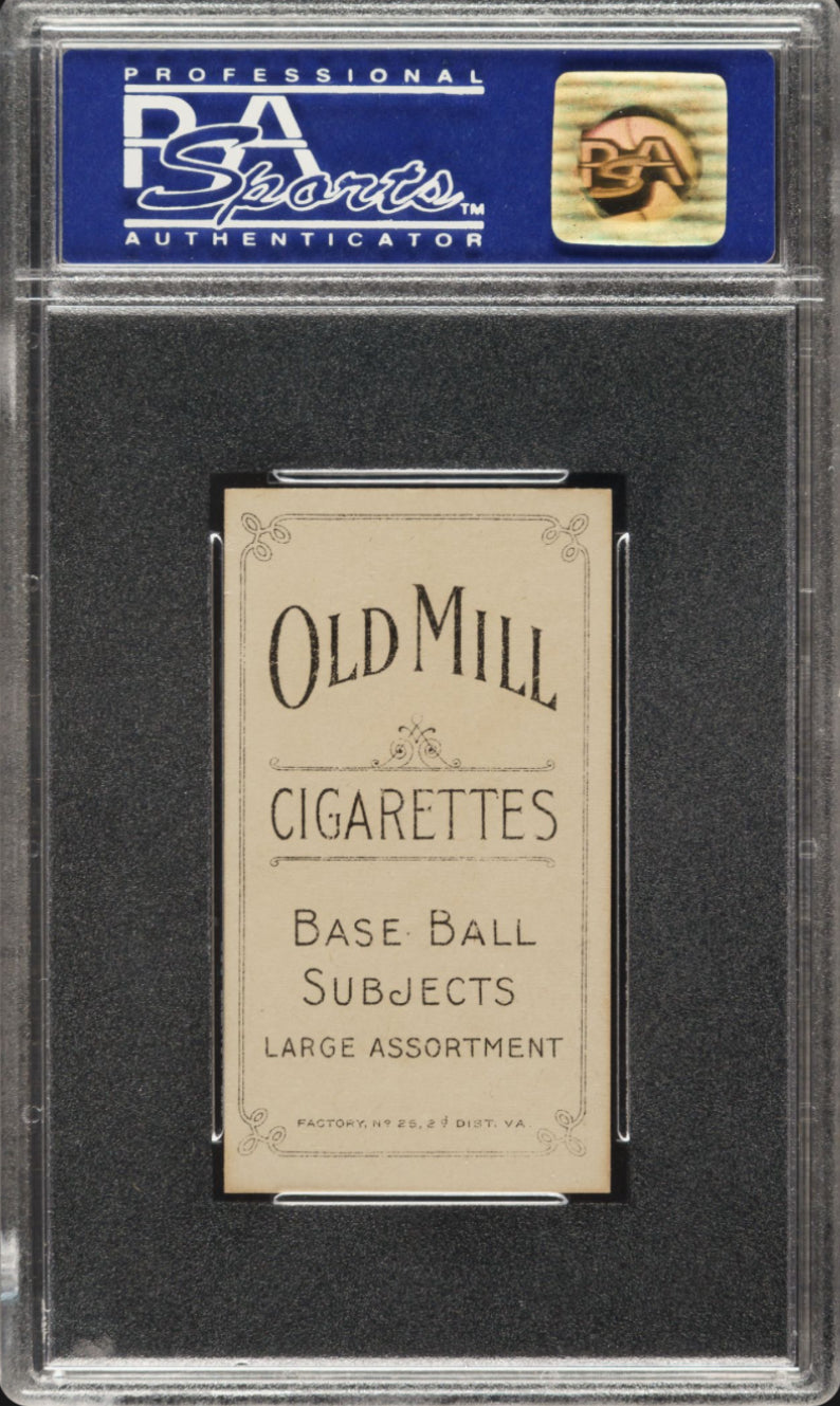 1909-11 T206 Old Mill Sam Crawford With Bat PSA NM-MT 8